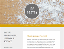 Tablet Screenshot of joepastry.com